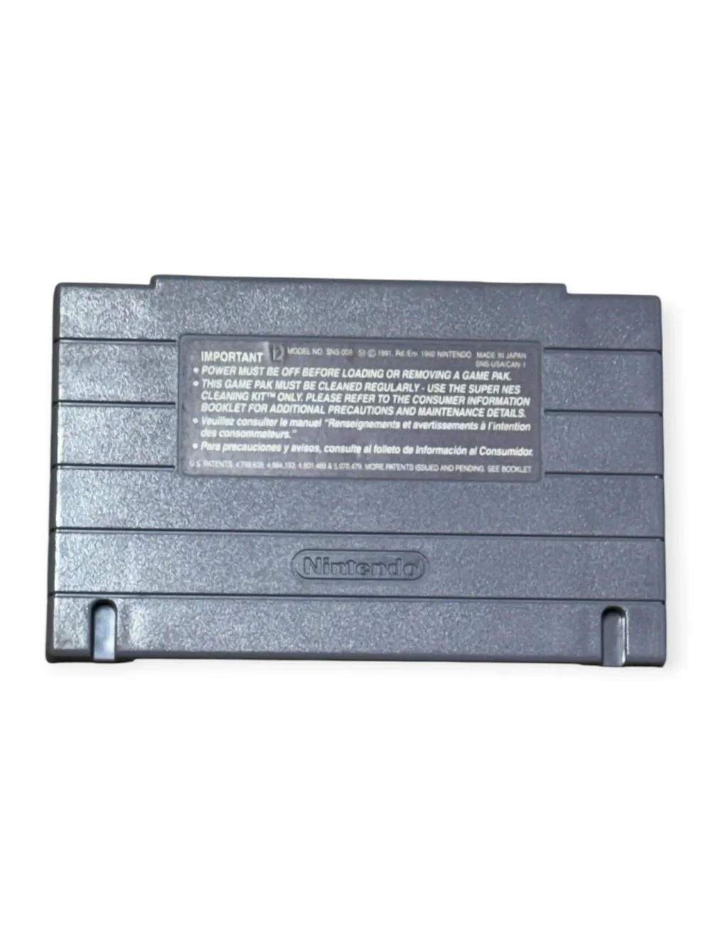 WrestleMania: The Arcade Game - Super Nintendo (SNES) Cartridge